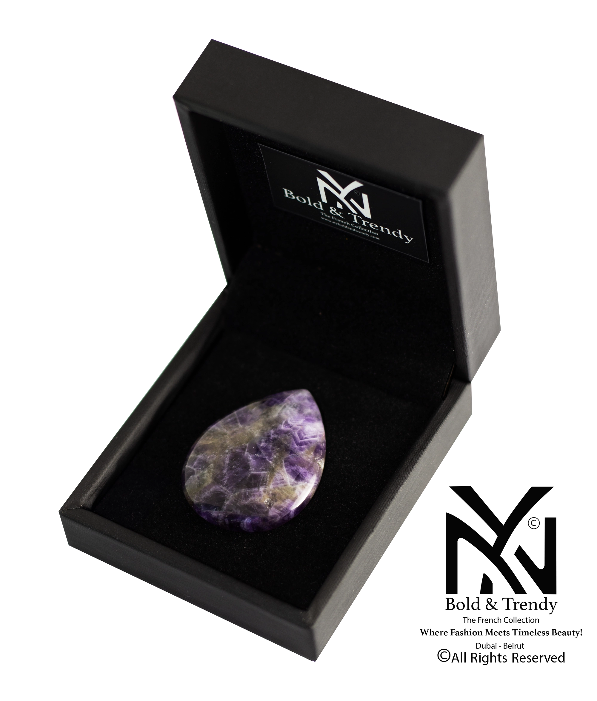 Amethyst Oval Power Stone 1